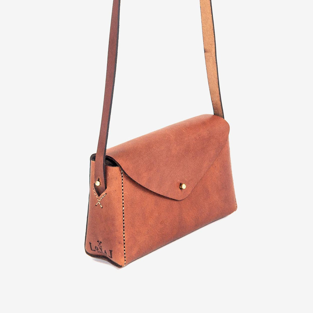 A beautiful brown leather handbag